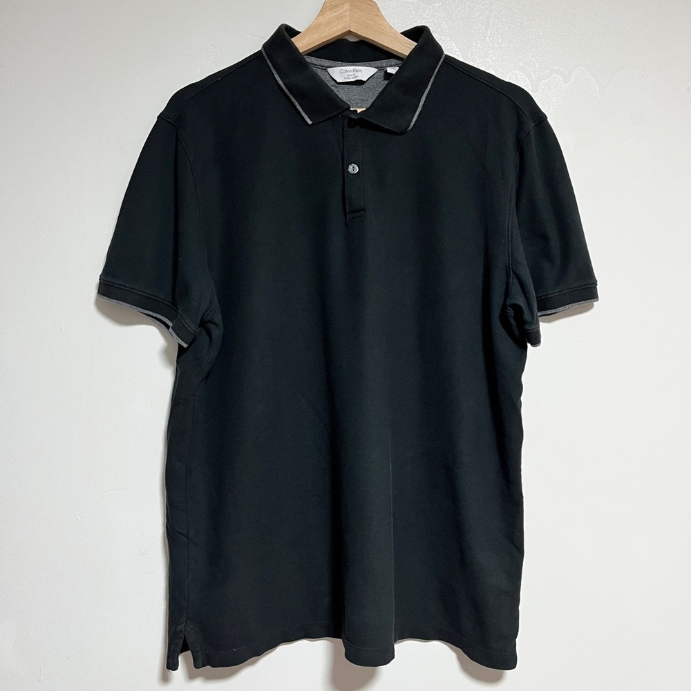 Calvin Klein Black Polo Shirt - Body Fit - Men’s Size L